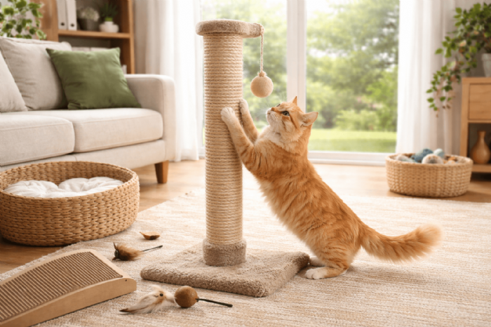 貓咪為何一直磨爪？認識天性需求與環境布置重點