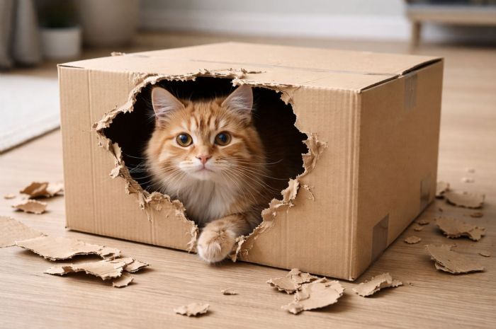 明明有貓窩，為什麼貓咪偏愛紙箱？