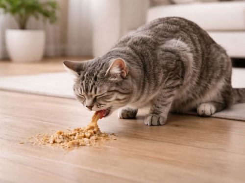 貓咪吃東西嘔吐正常嗎？分辨生理反應與健康警訊